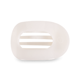 Coconut White Large Flat Round Clip