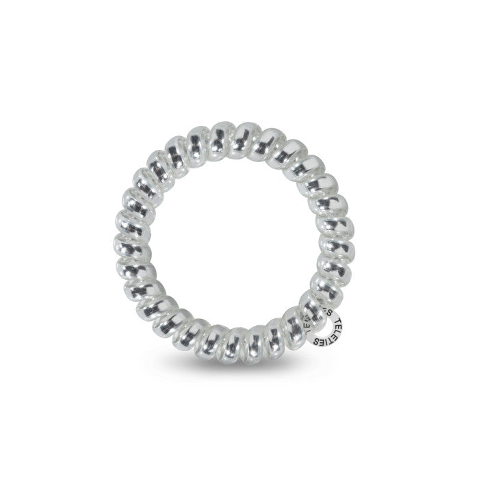 Electric Silver Large Hair Ties