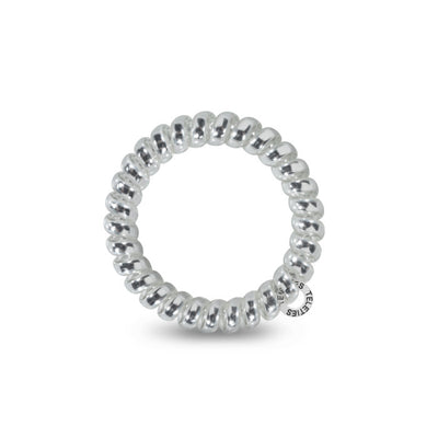 Electric Silver Large Hair Ties