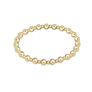 Enewton Extends | Classic Grateful Pattern 5MM Bead Bracelet - Gold