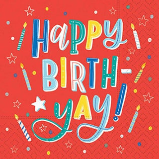 Happy BirthYay Cocktail Napkin