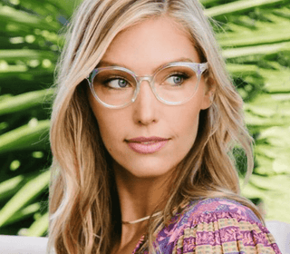 Moonstone Reading Glasses Clear Iridescent