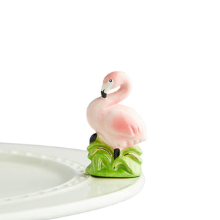 Nora Fleming | Tickled Pink Mini, Flamingo