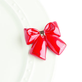Nora Fleming | Wrap It Up, Red Mini, Bow